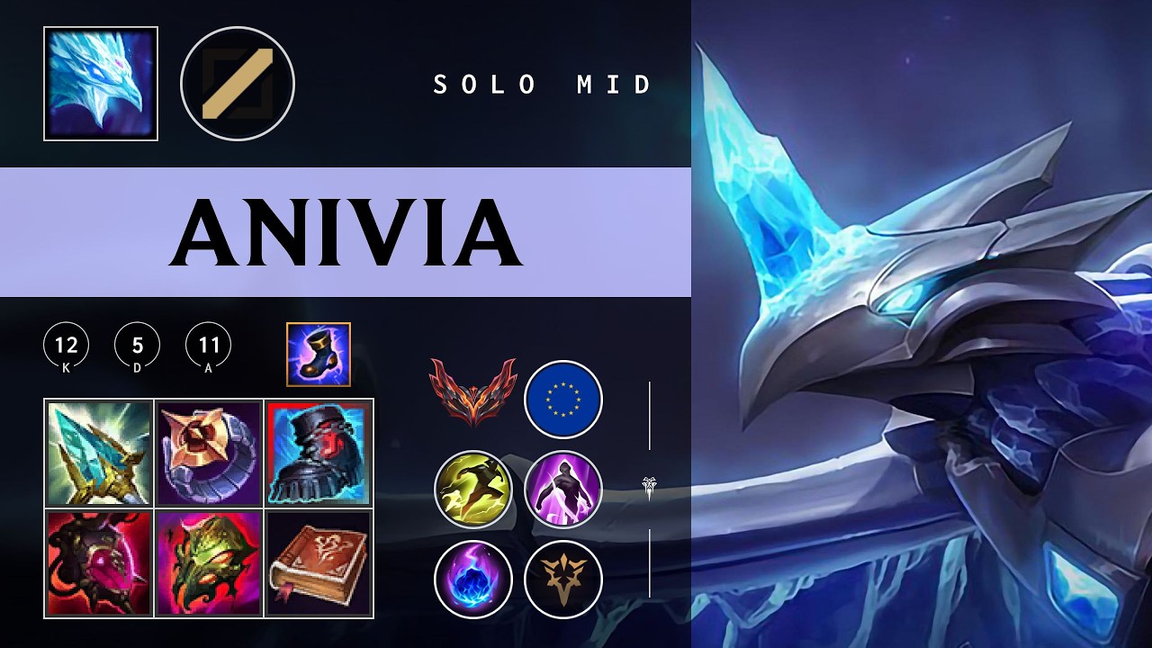 Anivia Mid vs Ahri - EUW Grandmaster Patch 26.04