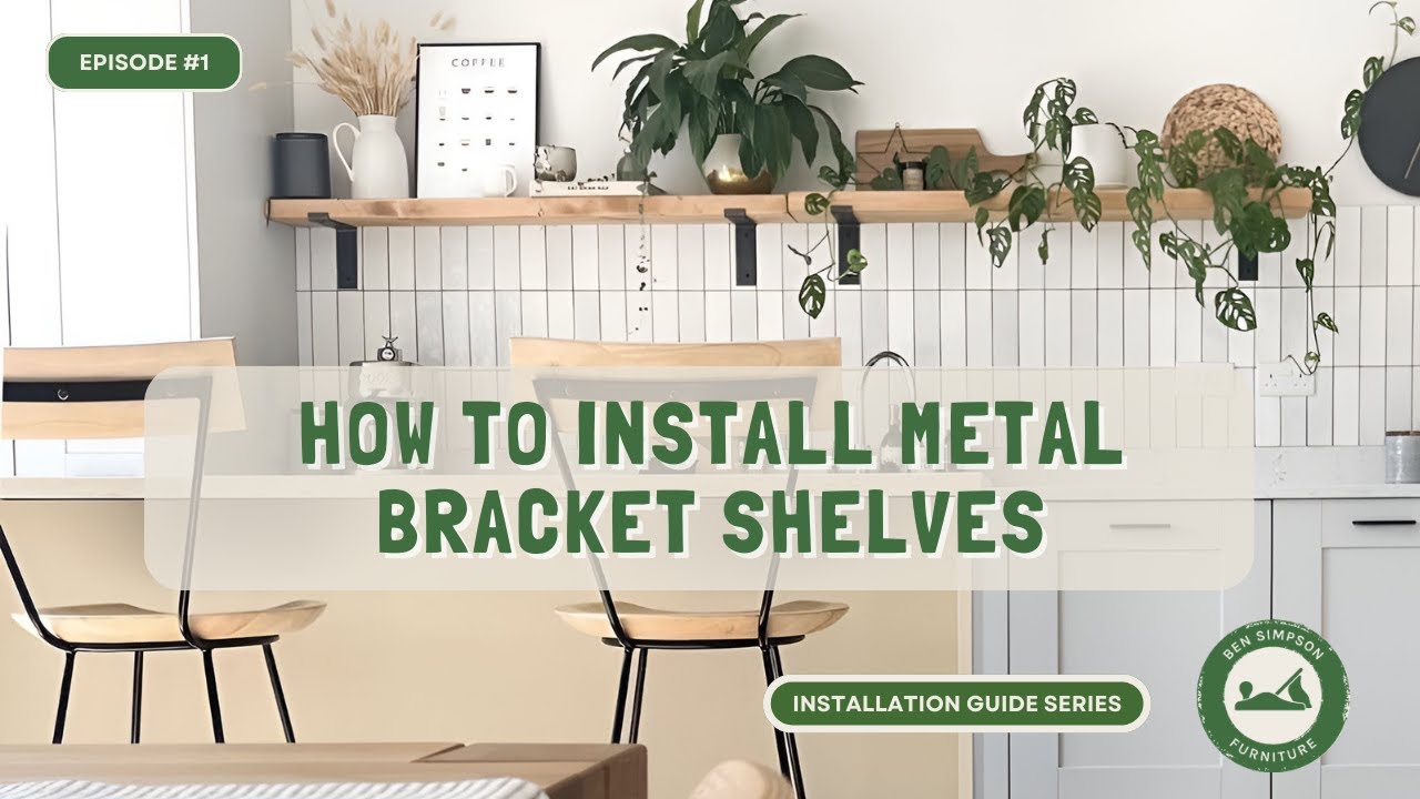 How to Install Metal Bracket Shelves | Ben Simpson Furniture | Installation Guide