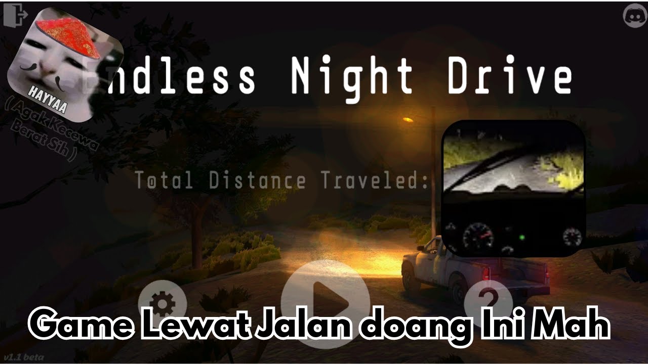 Game Gabut 🗿🗿 - Endless Night Drive Indonesia