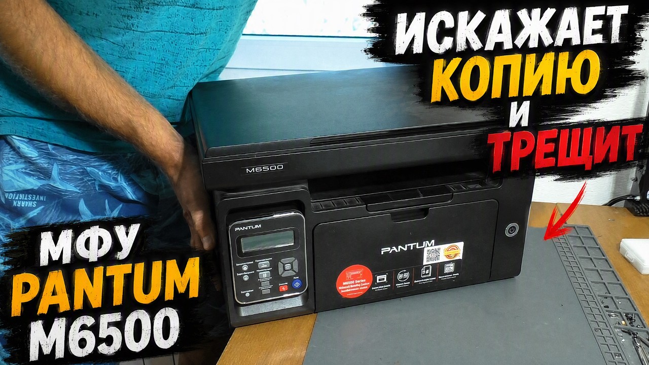 Хрустит при копировании / Искажает копию | Лазерное МФУ Pantum M6500 (РЕМОНТ)