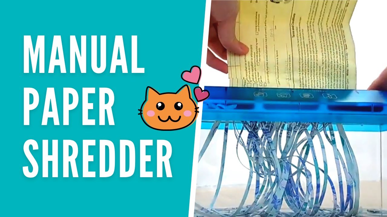 How to Use Manual Paper Shredder