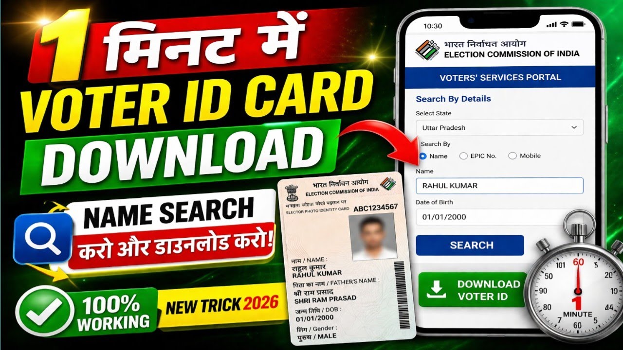 how to search voter id card by name | voter card search by name