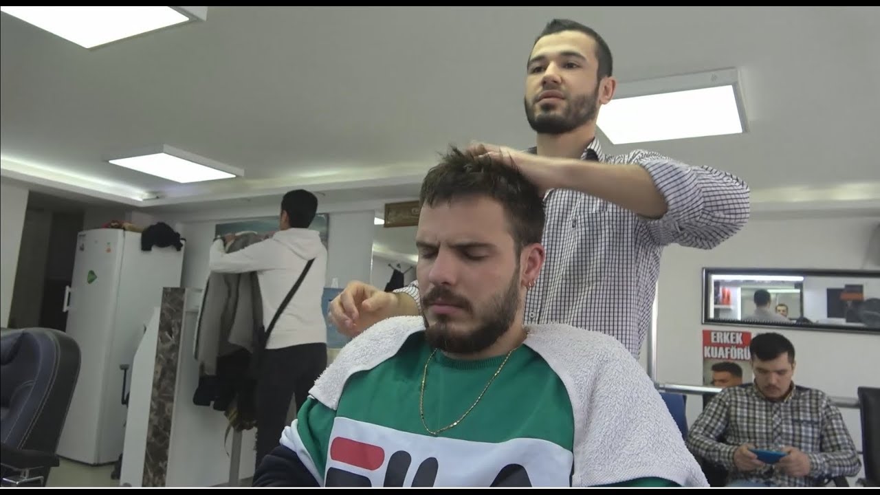 ASMR Turkish Barber Face,Head and Body Massage 255