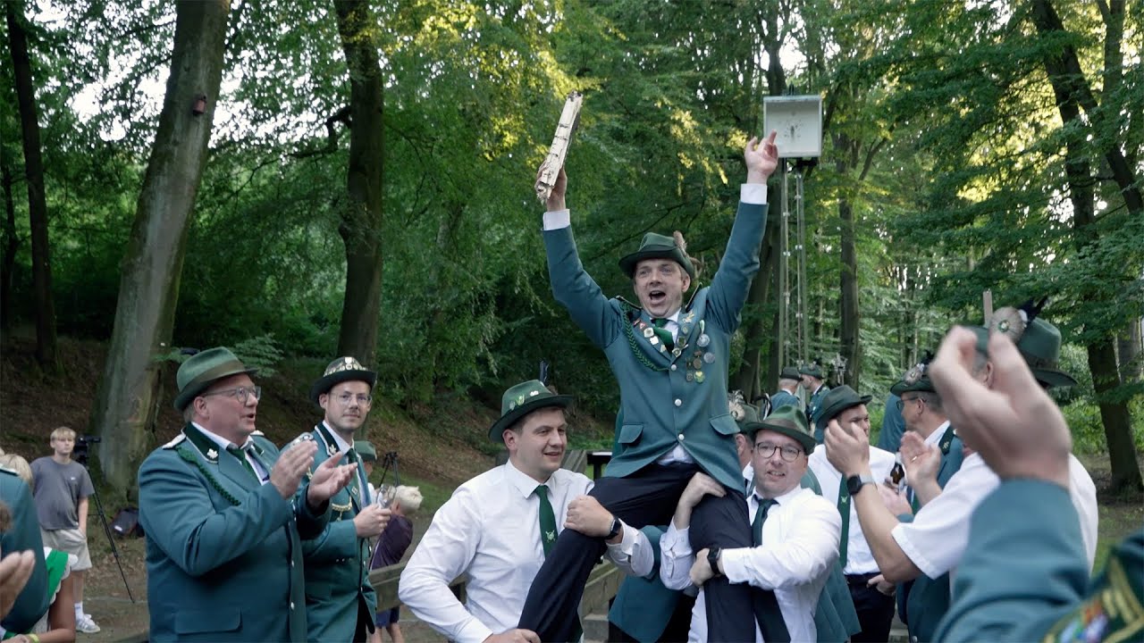 Schützenfest Damme 2024. Adlerschießen der Kompanien.