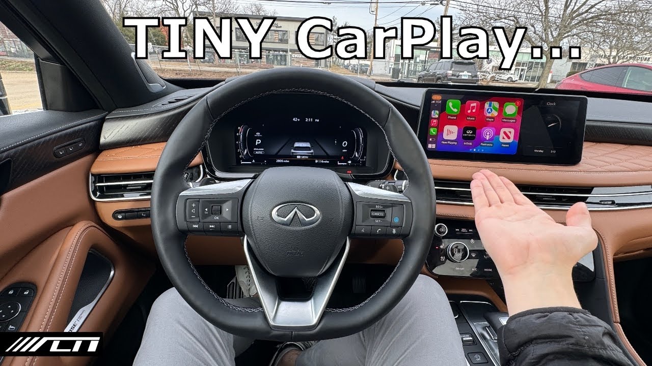 Обзор информационно-развлекательной системы Infiniti QX60 Autograph 2024 года! /// Tiny Apple Car...