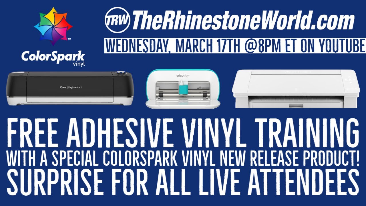 Free Live Adhesive Vinyl Training & Special Product Release | Cricut | Silhouette Cameo