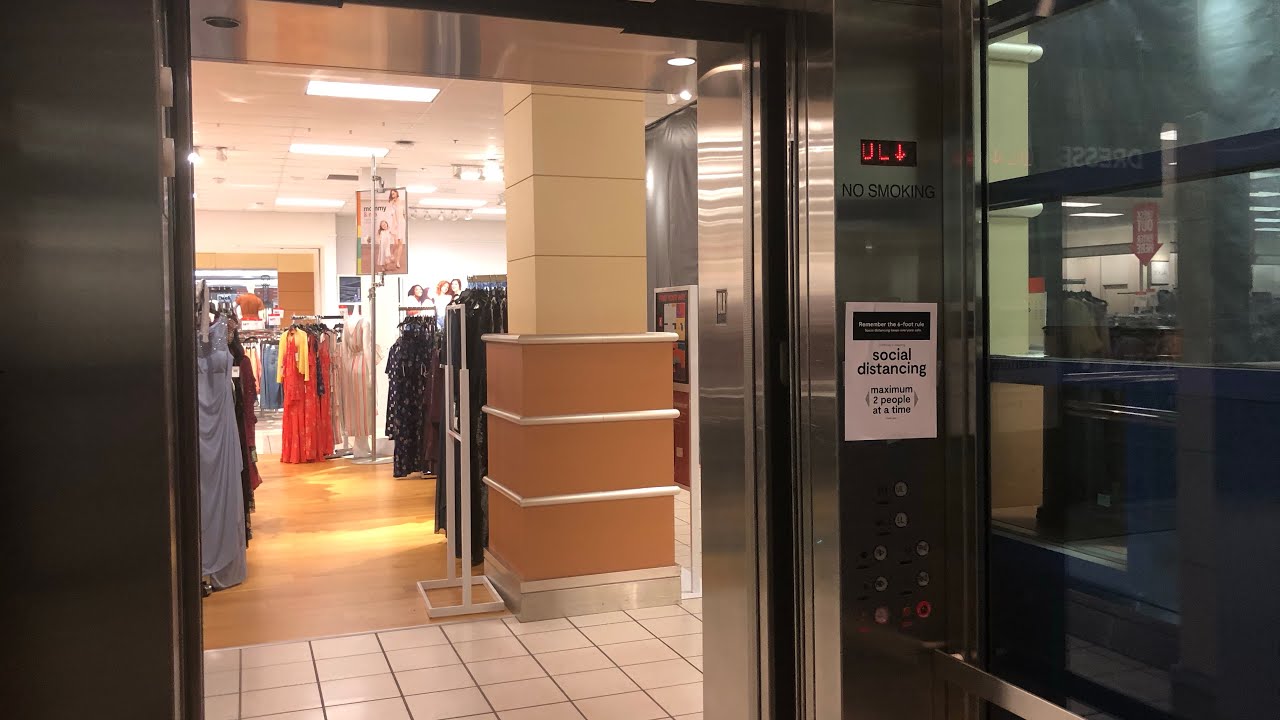 LOW ON OIL! LOUD MontgomeryKONE Hydraulic Elevator @ JCPenney Eden Prairie Center - Eden Prairie, MN