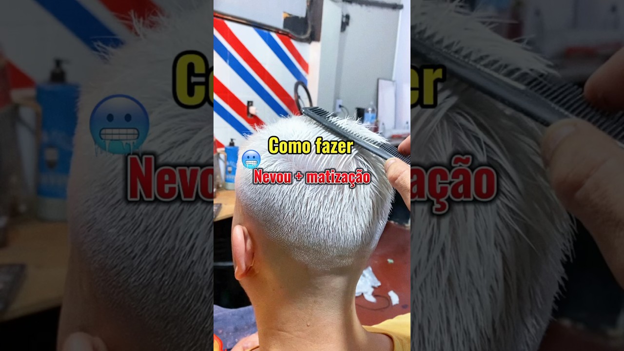 Nevou no cabelo liso❄️🇧🇷como matizar nevou #nevou #cabeloliso #descolora&ccedil;&atilde;oglobal #matizador