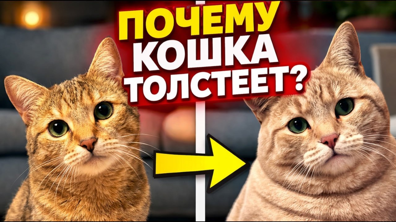 5 скрытых причин, почему кошки постепенно толстеют