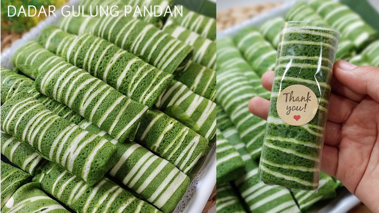 DADAR GULUNG PANDAN ISI UNTI KELAPA