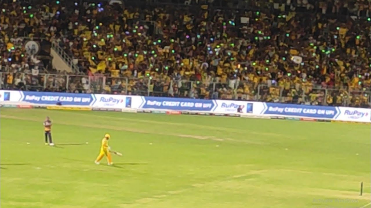 Ms Dhoni  Entry In Eden Gardens Kolkata | CSK vs KKR | Crowd Chanting 