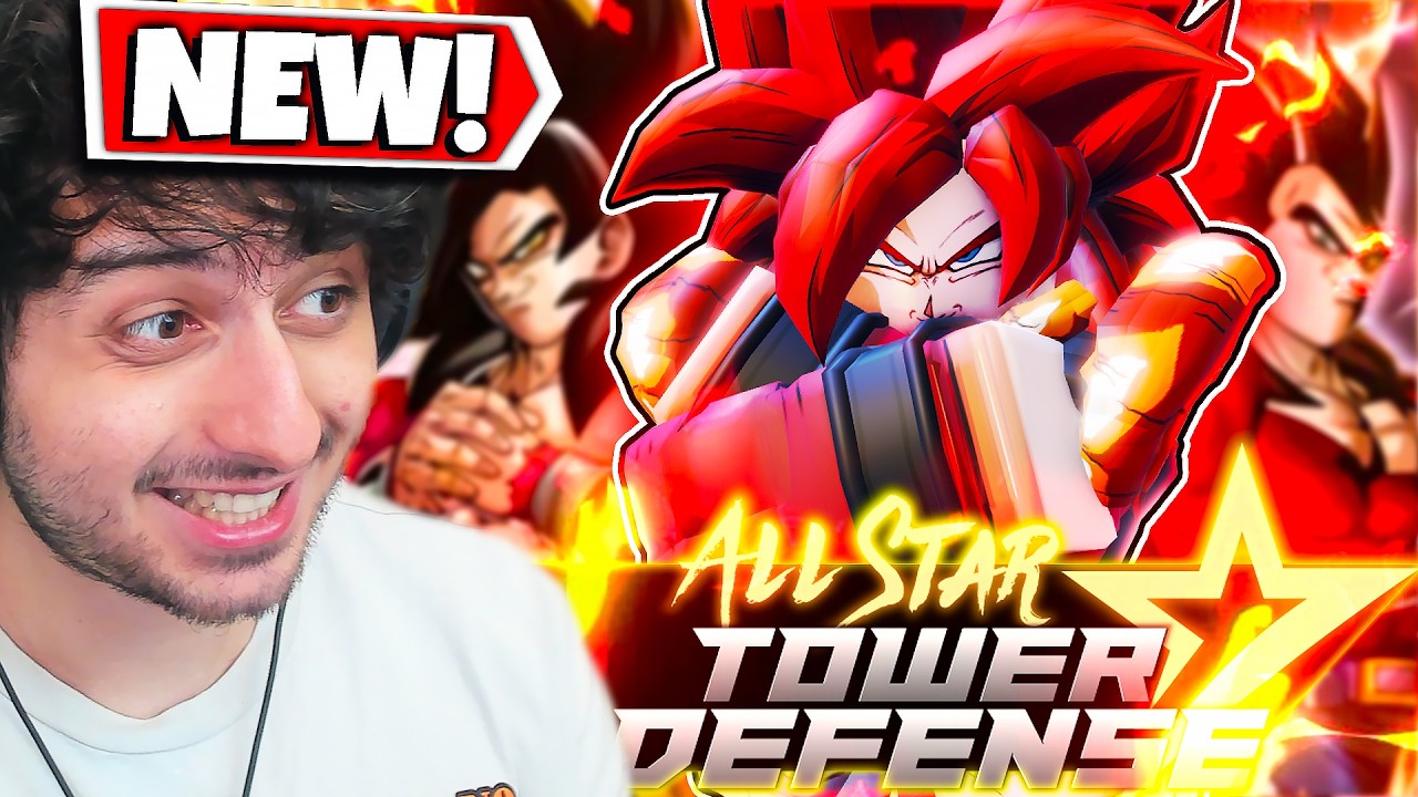 Развитие 7-звездочного Супер Сайяна 4 Гогеты в режиме All Star Tower Defense