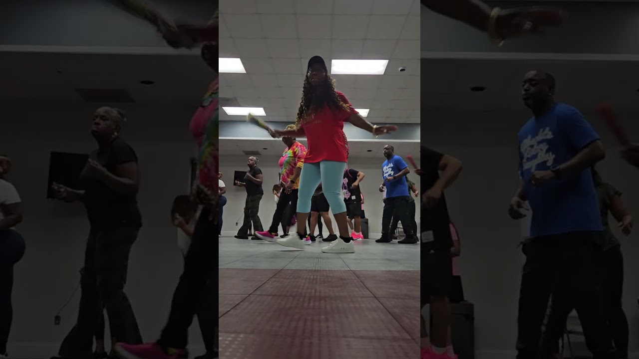 Push it Out and Pop that thang, line dance. 