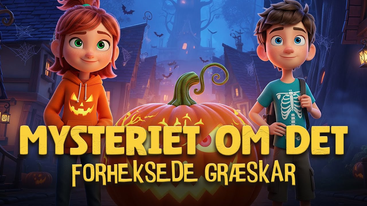 Mysteriet om det forheksede gr&aelig;skar - Halloween historie for b&oslash;rn p&aring; dansk