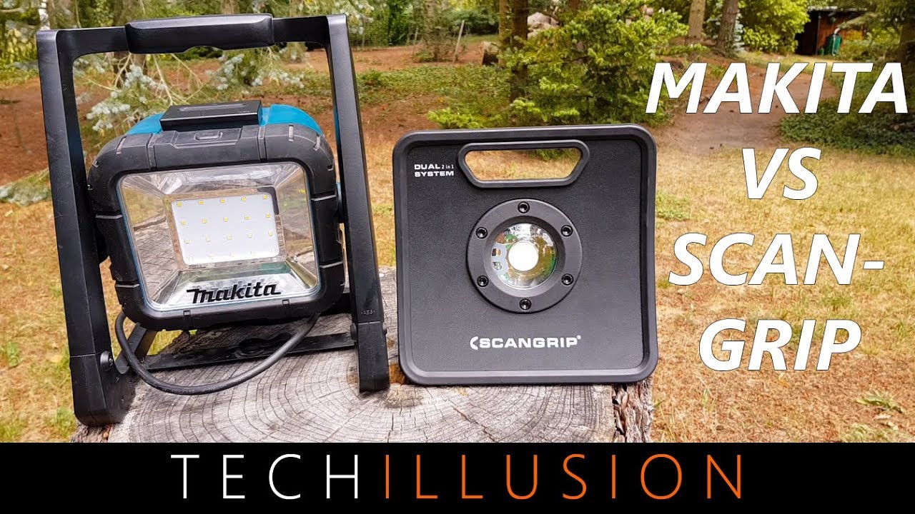 🛠MAKITA  Baustrahler VS SCANGRIP NOVA 3K C+R - Baustrahler Vergleich - DEADML 805 VS Nova 3K C+R