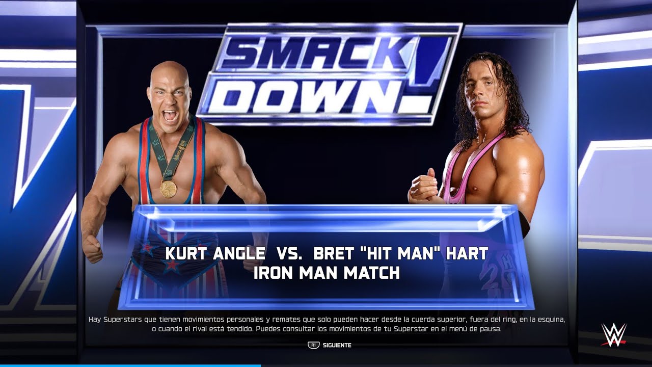 WWE 2K25 - KURT ANGLE VS BRET 