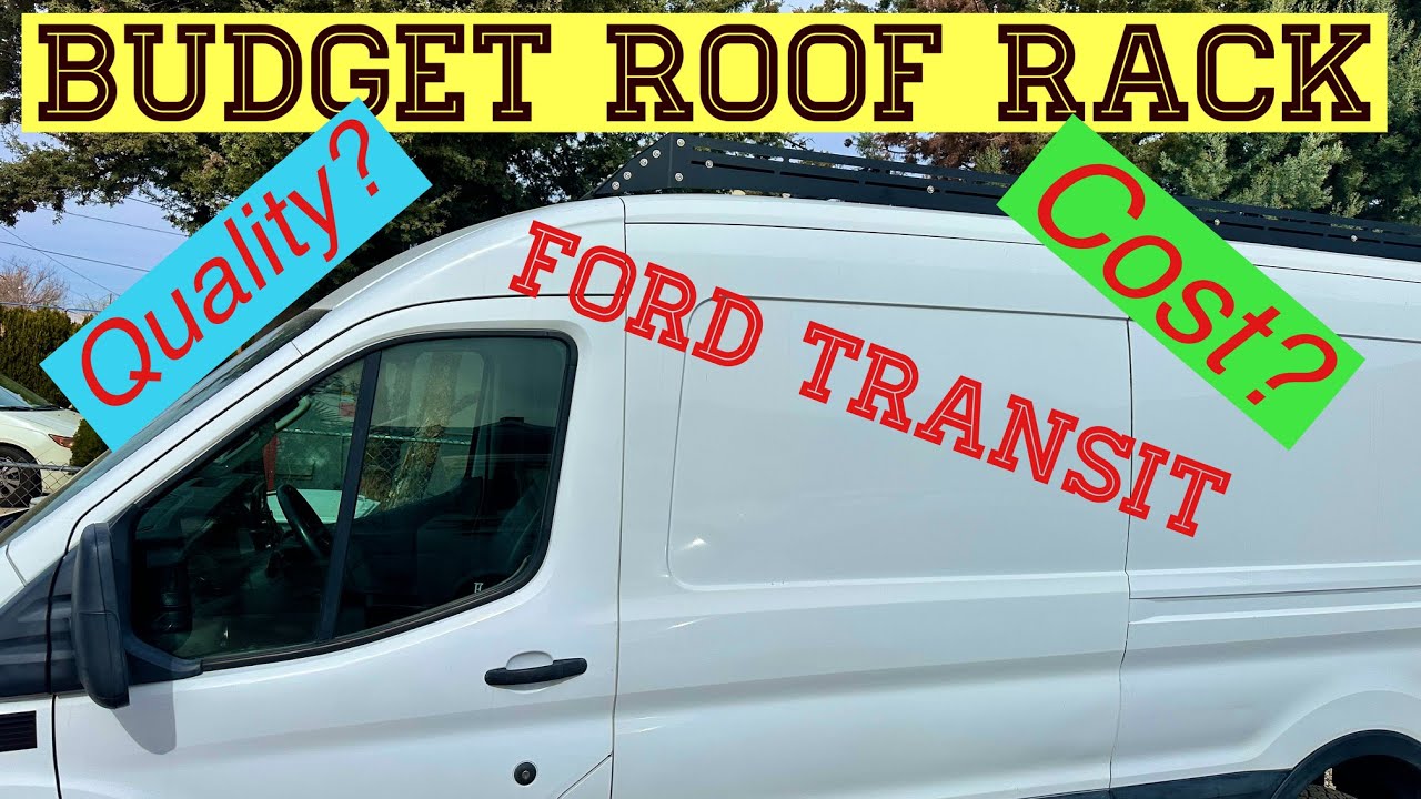 I installed a Cheap Amazon Roof Rack on my Ford Transit Van. Is it Good?  Ep #5