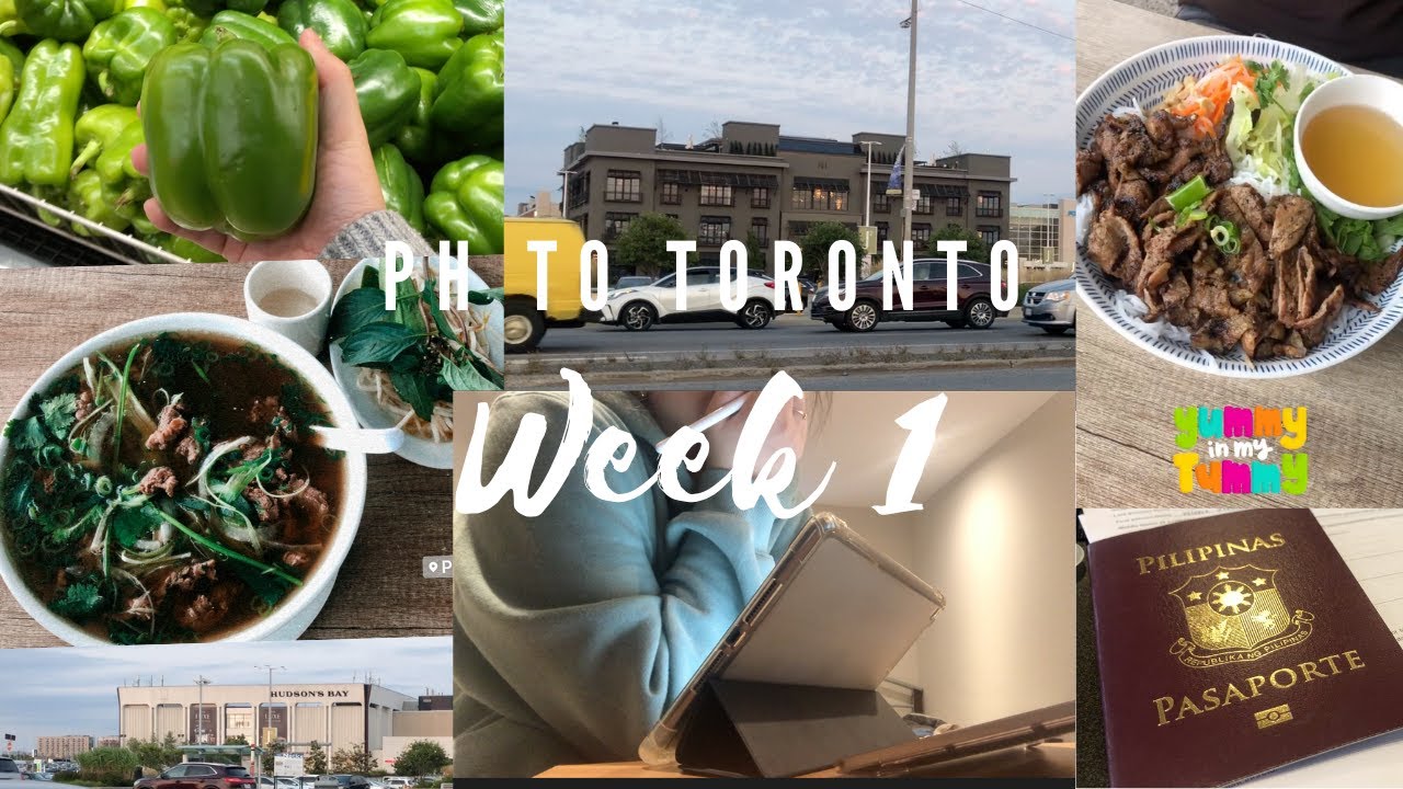 PH to TORONTO | Week 1: International Student | Trying to cook, walking around North York, studying