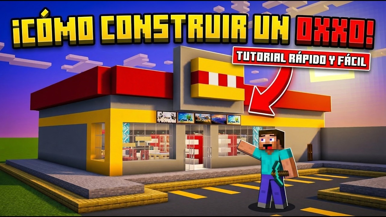 CÓMO HACER UN OXXO EN MINECRAFT