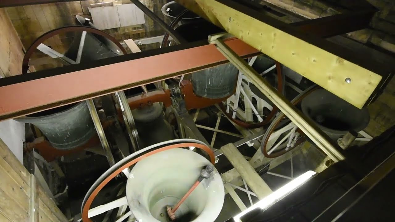 Raising the Clock Bells at Westbury, Wiltshire