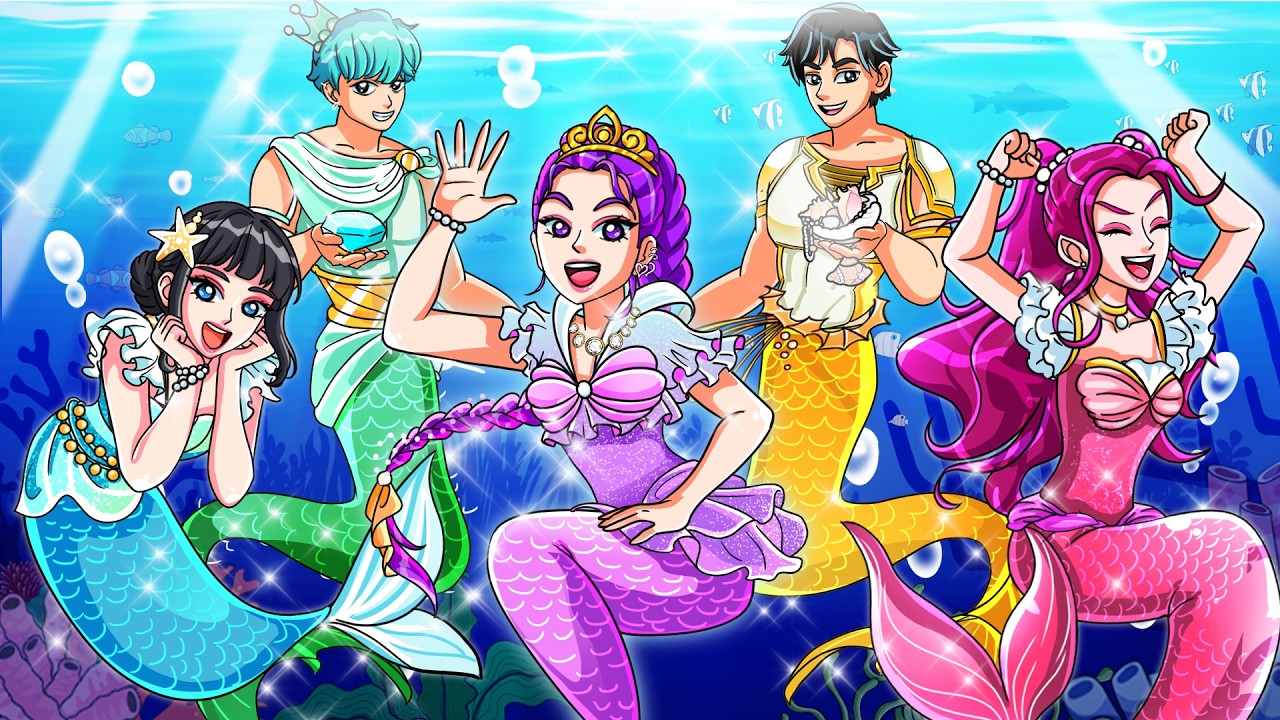 Having a MERMAID FAMILY in Kpop Demon Hunters | KPop Demon Hunters Animation