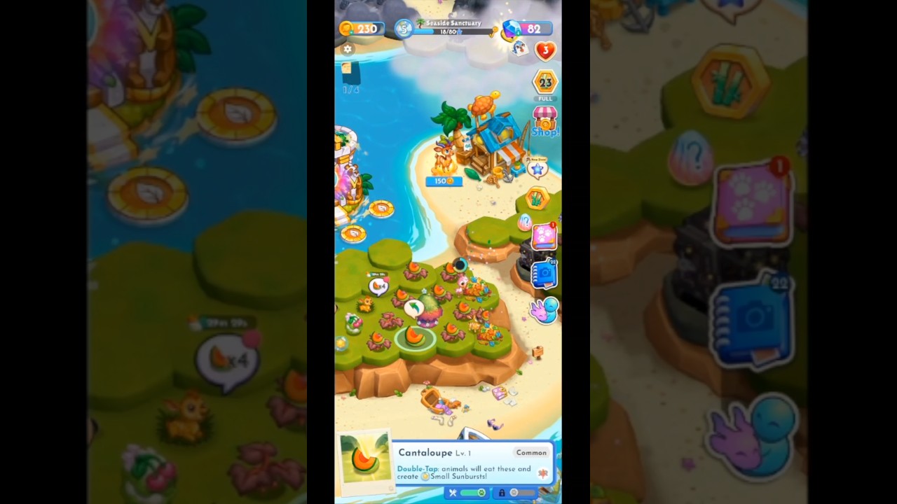 Paradise paws: merge animals