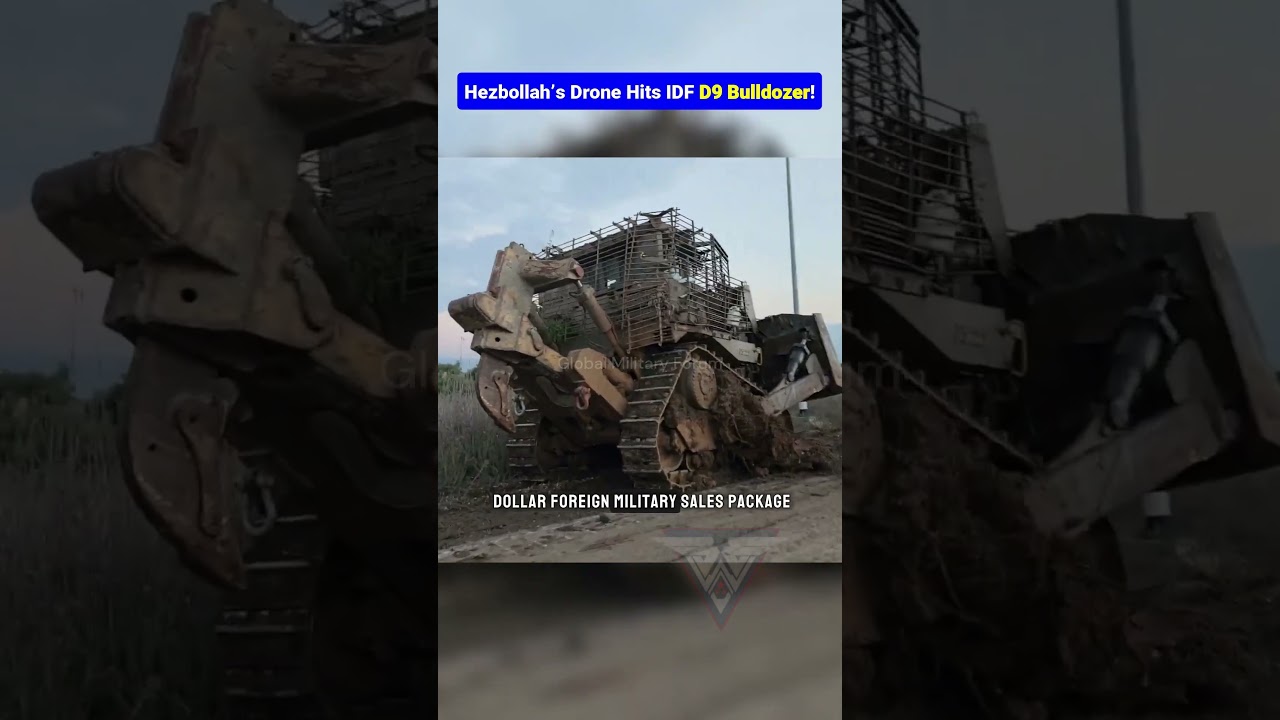 Hezbollah&rsquo;s Fiber-Optic Drone Hits IDF D9 Bulldozer