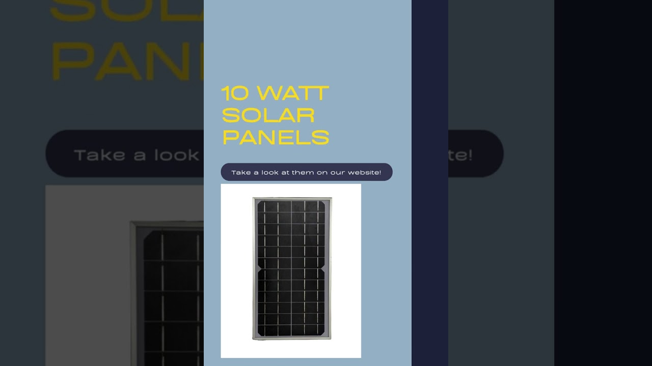 10 Watt Solar Panels - US Solar Pumps