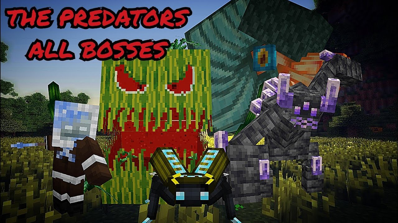 Minecraft The Predators All Bosses ( 1.19.2 Mod )