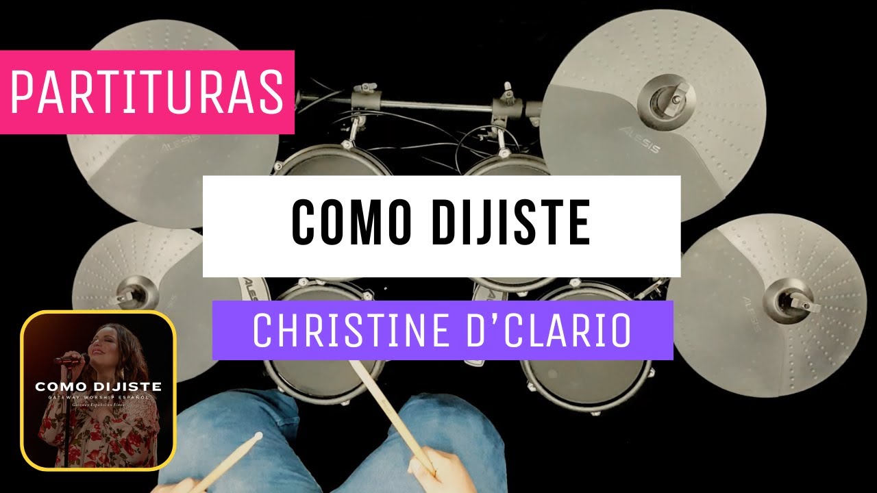 🥁 Como dijiste - Christine D'Clario - Batería | Drums - 🔥 Partituras 🔥 #bateria #drums #cover