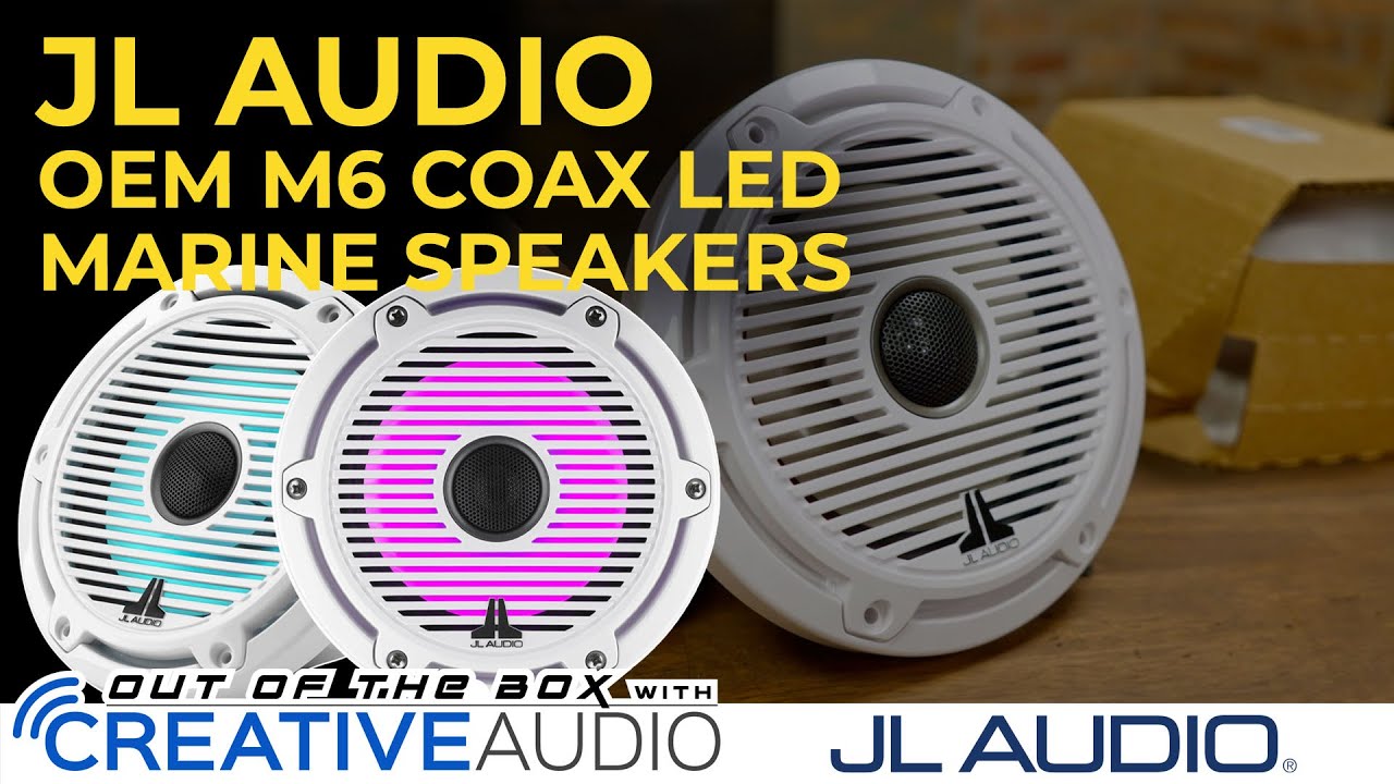 JL Audio OEM M6 Marine Coaxial LED Speakers Unboxing and Overview - Out of the Box