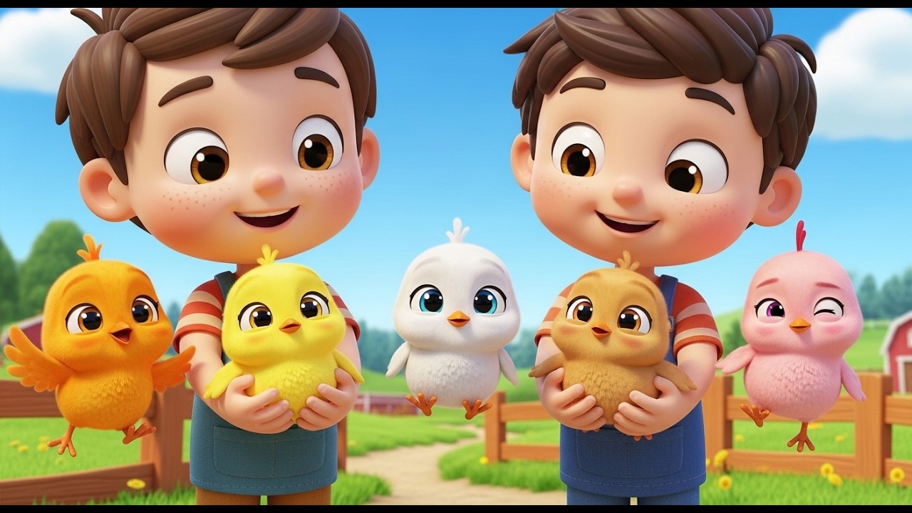 Fünf freundliche Küken Piep Piep Piep | Süßes Tierlied & Kinderlieder zum Mitsingen