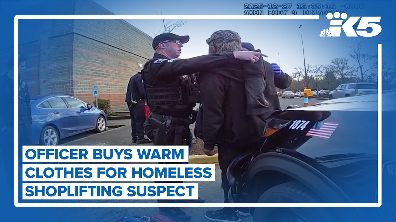 Bodycam video shows Redmond officer showing kindness to shoplifting suspect