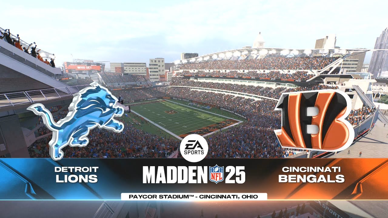 Madden NFL 25 - Detroit Lions Vs Cincinnati Bengals PS5 Simulation Week 5 (Madden 26 Rosters)