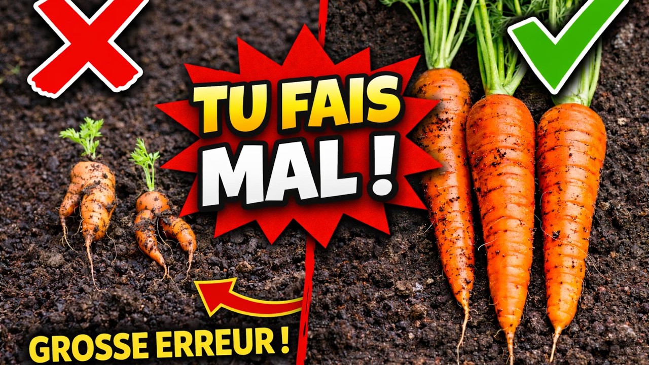 🥕 La Méthode INFAILLIBLE pour Réussir vos Semis de CAROTTES !