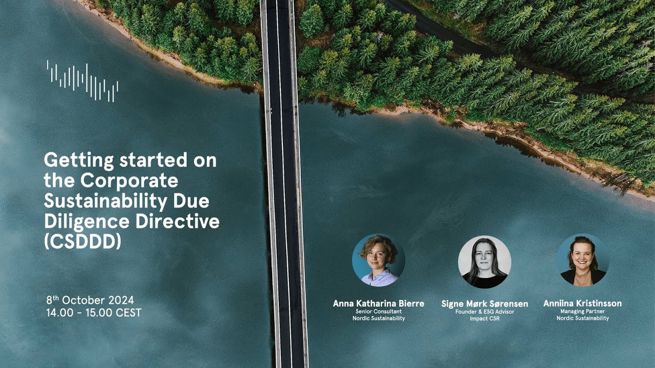 Getting started on the Corporate Sustainability Due Diligence Directive