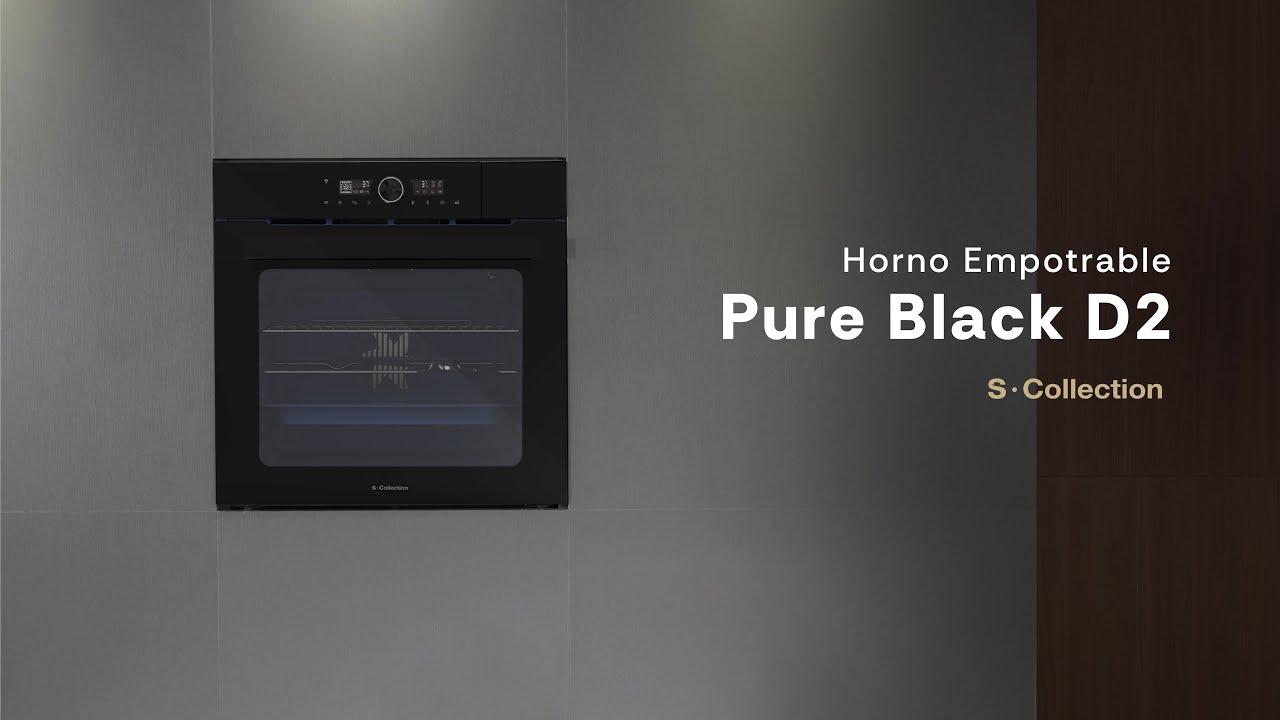 3120SOLHO027 | Horno Empotrable Pure Black D2 Air Fryer & Vapor Cook 75L - SCollection