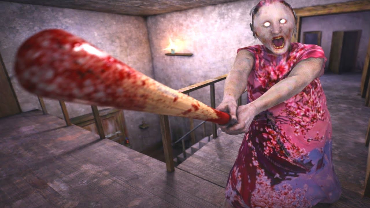 Granny game horror escape challenge 😱|| granny cherry blossom mod