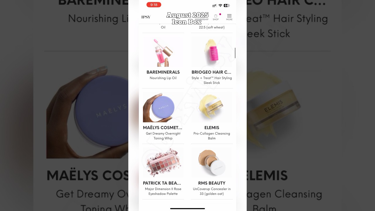 *ALL PRODUCTS* AUGUST 2025 IPSY Glam Bag, BoxyCharm & Icon Box • Spoilers & Sneak Peeks