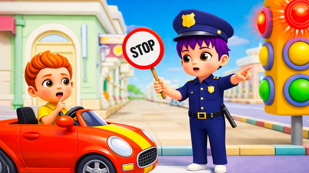 Aturan Keselamatan Lalu Lintas 🚦 Polisi Menjaga Keamanan | Lagu Anak Ceria dan Seru | Baby Ceria