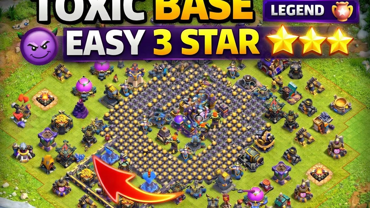 This TOXIC Base Is Everywhere 😈 | BEST TH18 Legend League Attack Strategy 