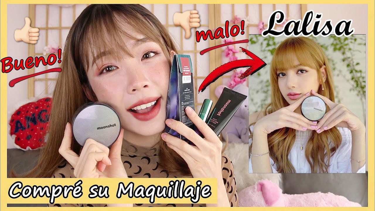 PROBANDO El MAQUILLAJE DE LALISA DE BLACKPINK - SOLO LO COMPRÉ PORQUE LISA ! / ANGA NG