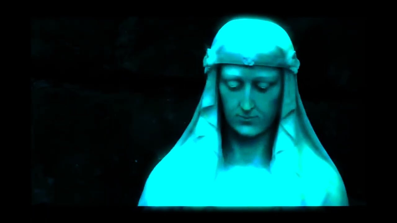 St Therese of Lisieux     Carfin Lourdes Grotto  The Holy Face on St Anne Statue      HD1080p60