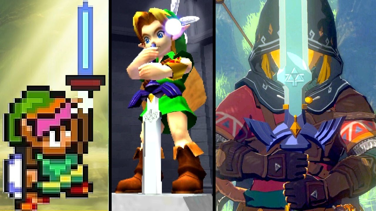 Zelda Evolution of The MASTER SWORD 1992-2017 (Breath of the Wild to SNES)