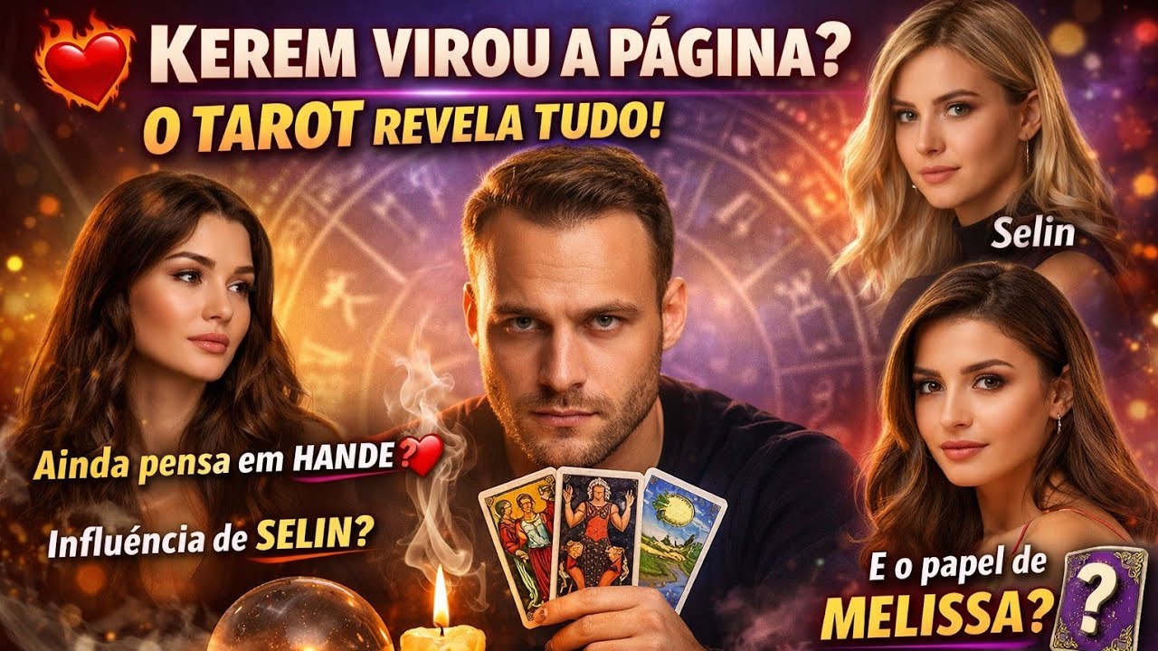 ❤️‍🔥 Kerem virou a página? Tarot revela a verdade sobre Selin, Hande e Melissa!