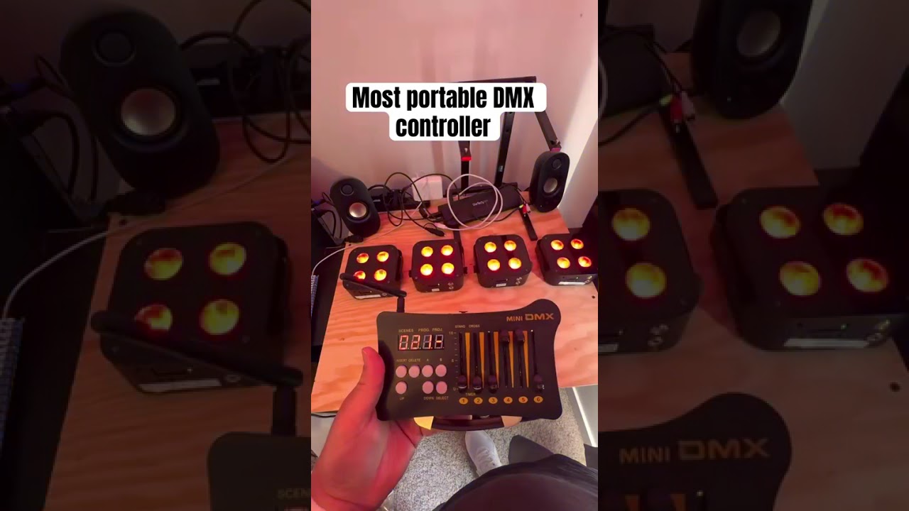 Most portable dmx controller? Battery operated, built in wireless dmx 