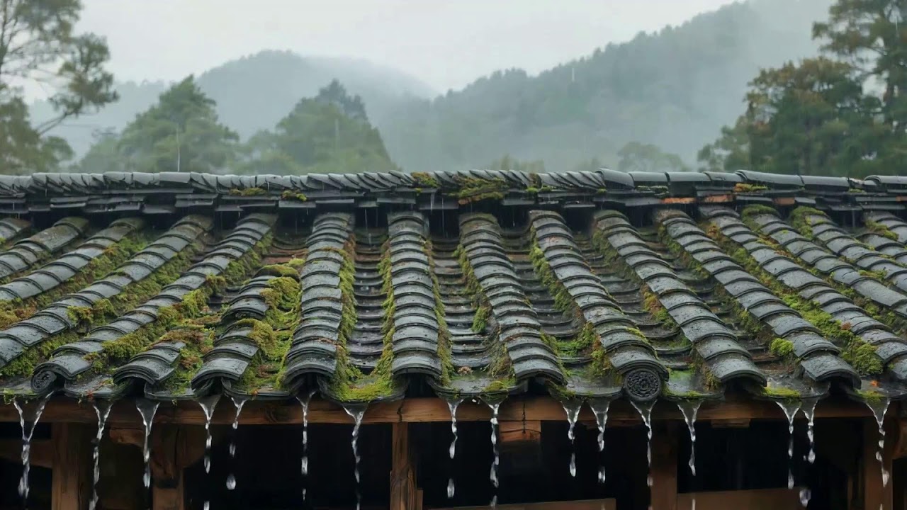 Dark Forest Rainstorm – Heavy Rain, Rolling Thunder & Deep Sleep Rain Sounds