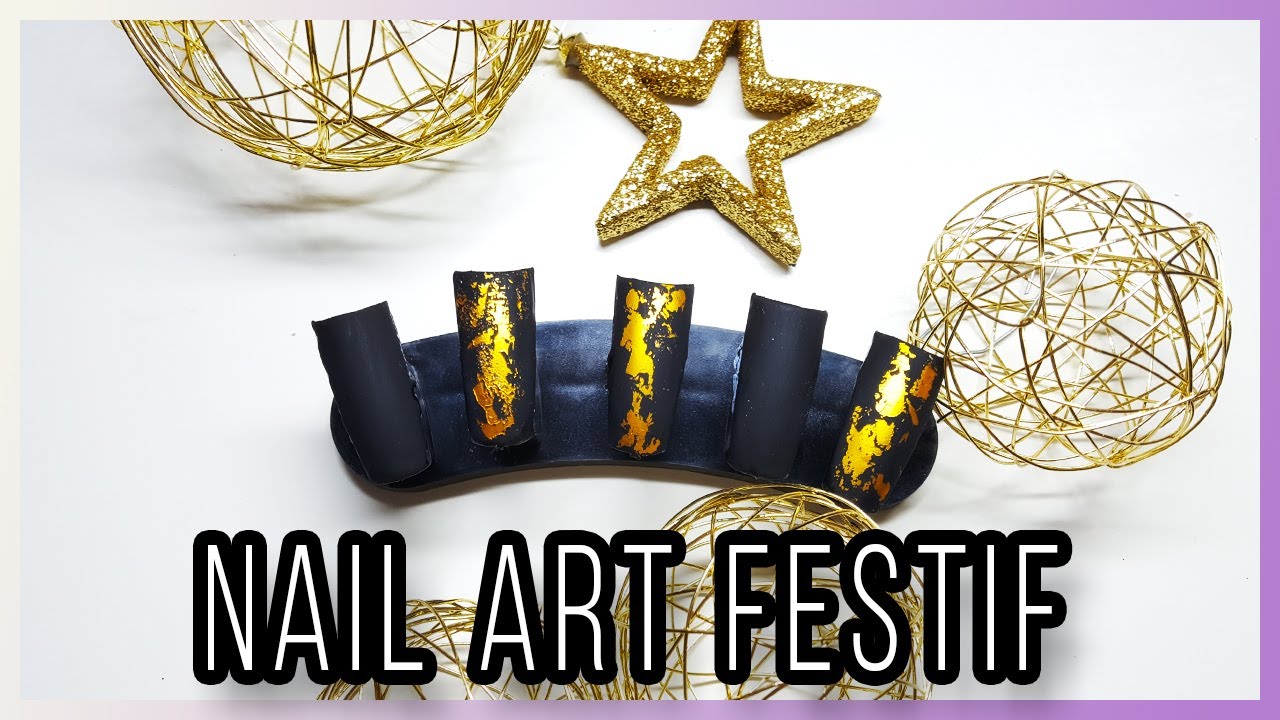 [TUTO] Nail Art De Noel - Facile et Rapide - Super Matte IndigoNailsLab &Transfert Foil Gel Ongle 24