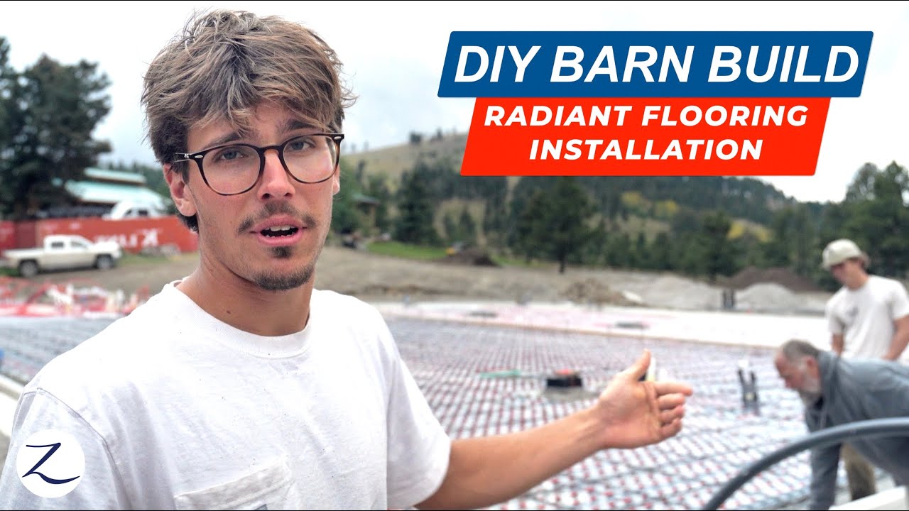 We did all this OURSELVES!! Radiant Flooring Installation (DIY Barn Build) Ep 335