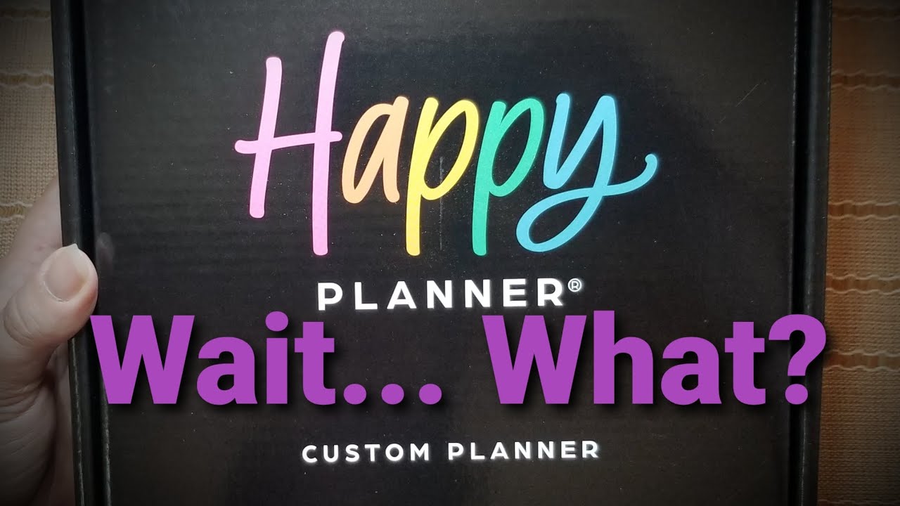 Happy Planner Custom Planner